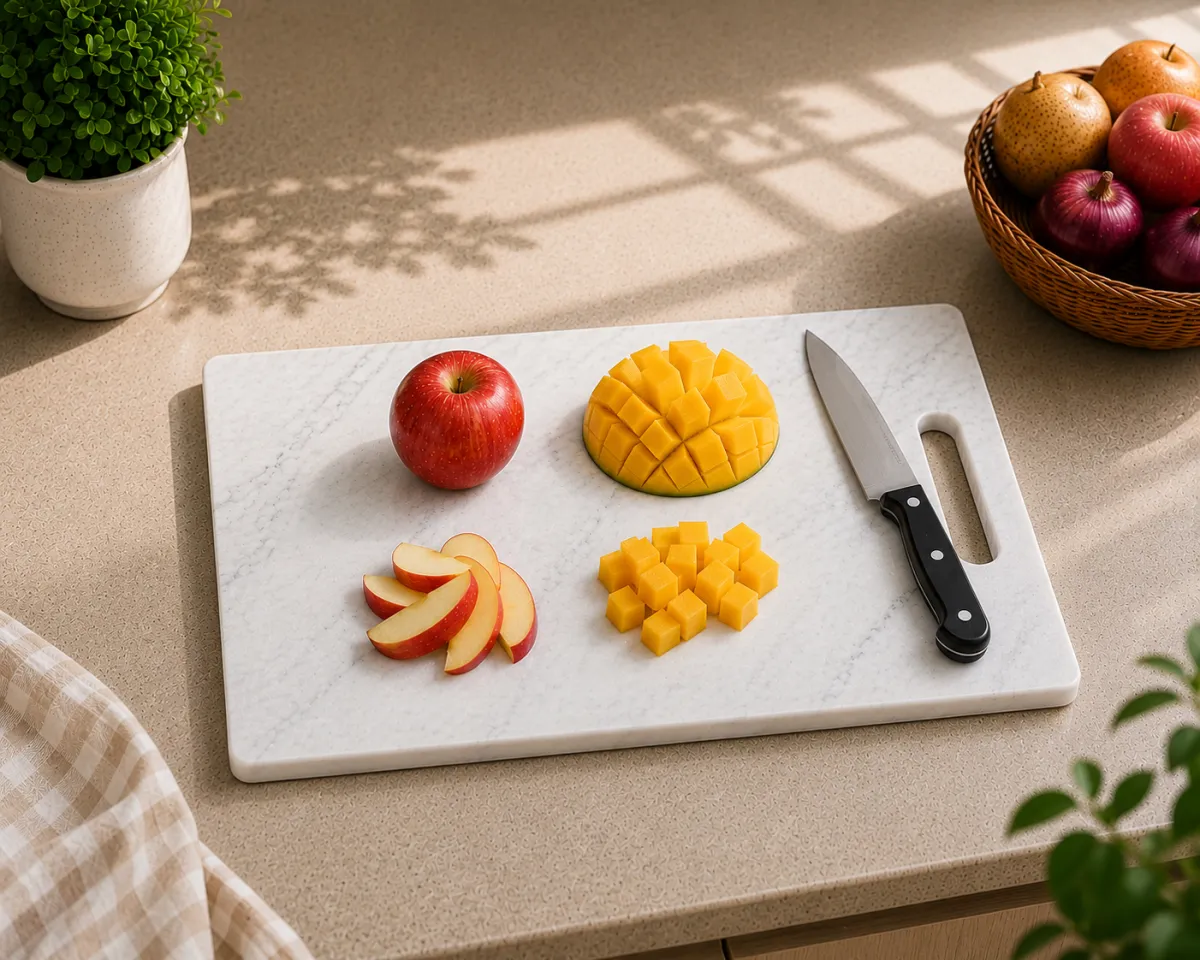 Marble Chopping Board- White