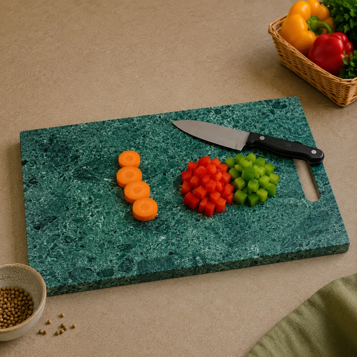 Granite Chopping Board - Forest Green