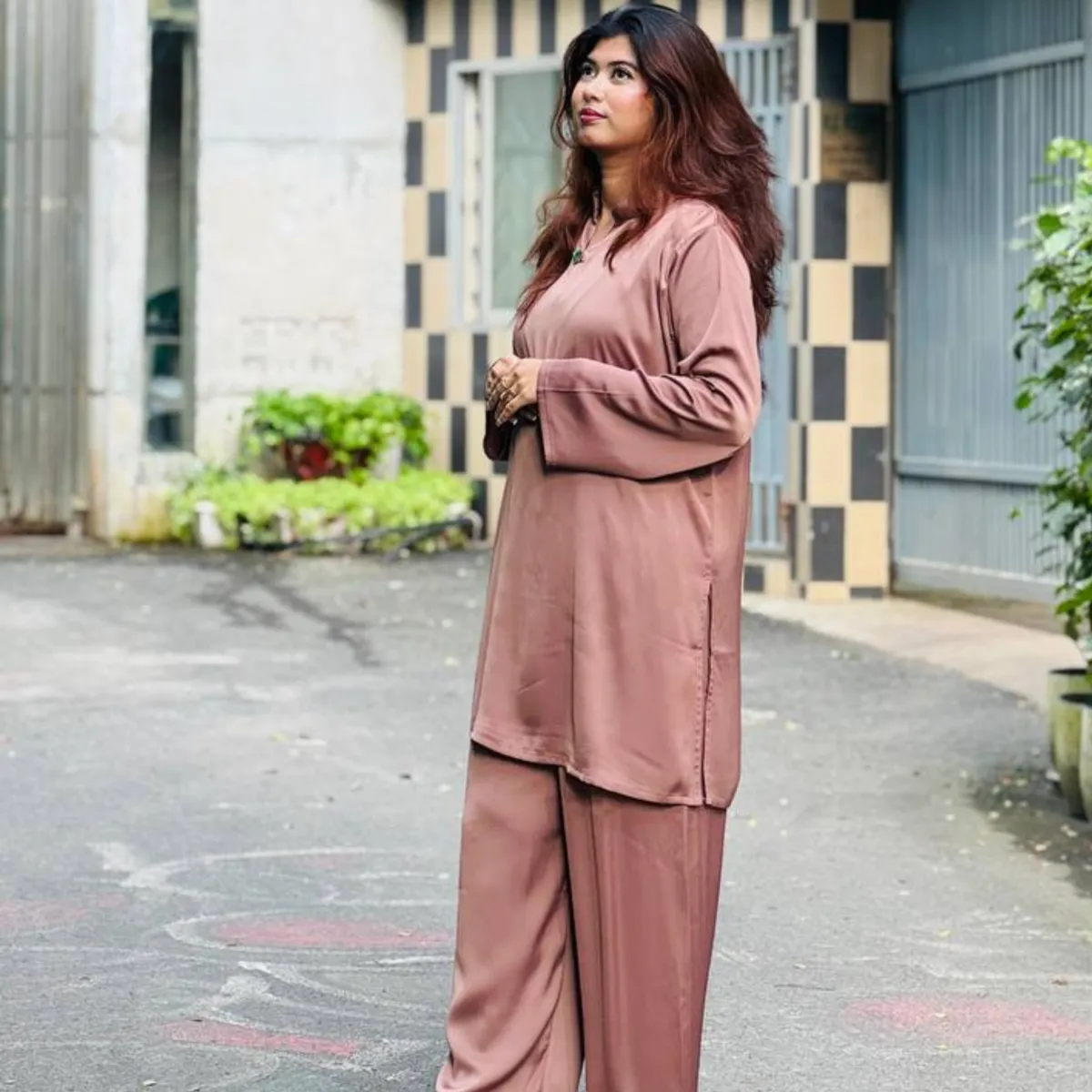 Rawda Co ord sets | Rose Taupe